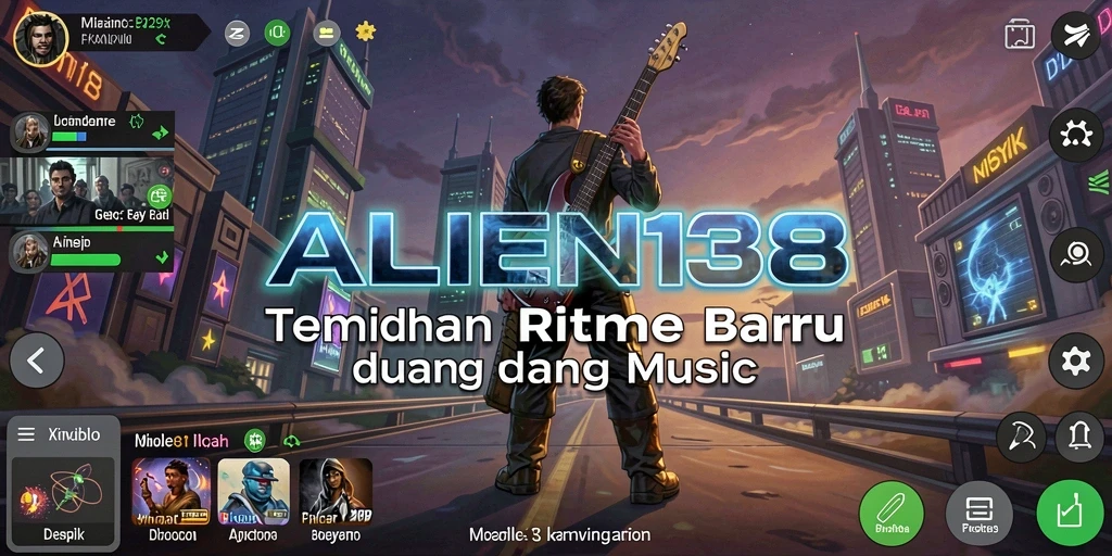 Tampilan gameplay menarik ALIEN138 yang melibatkan interaksi musikal.
