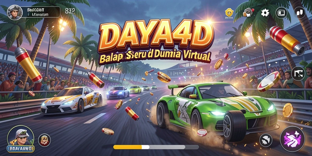 Gameplay balapan seru dalam DAYA4D yang penuh aksi.