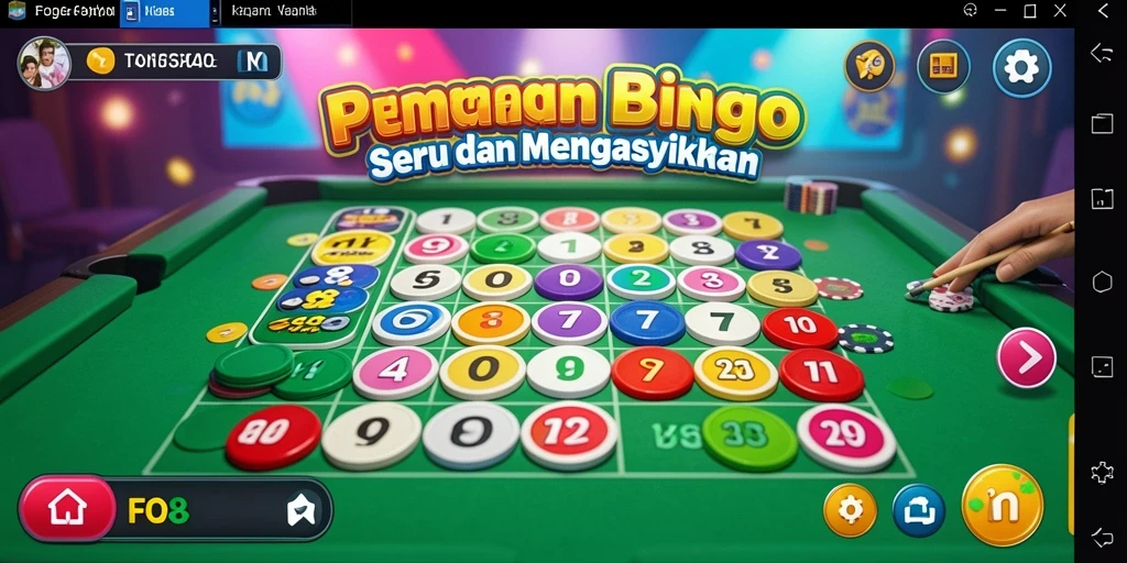 Tampilan gameplay menarik dari FO8 yang menyajikan Bingo.