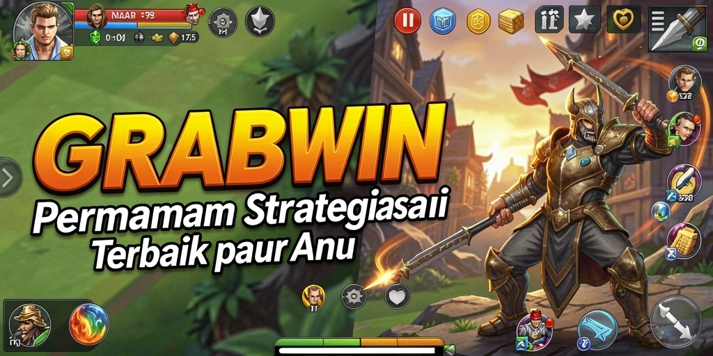 Tampilan gameplay GRABWIN yang menegangkan dan strategis.