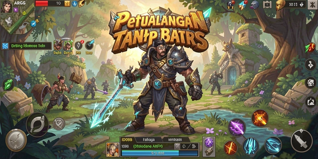 Screenshot utama ID098 menampilkan aksi epik dalam pertempuran ARPG.