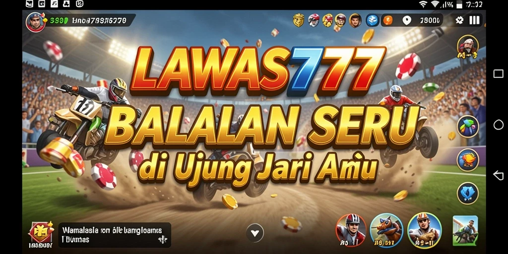 Tangkapan layar dari gameplay Racing yang mendebarkan di LAWAS777.
