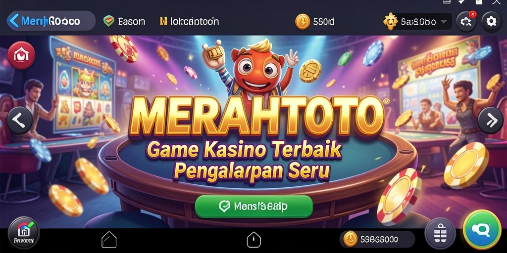 Screenshot gameplay MERAHTOTO menampilkan keseruan bermain Kasino secara online.