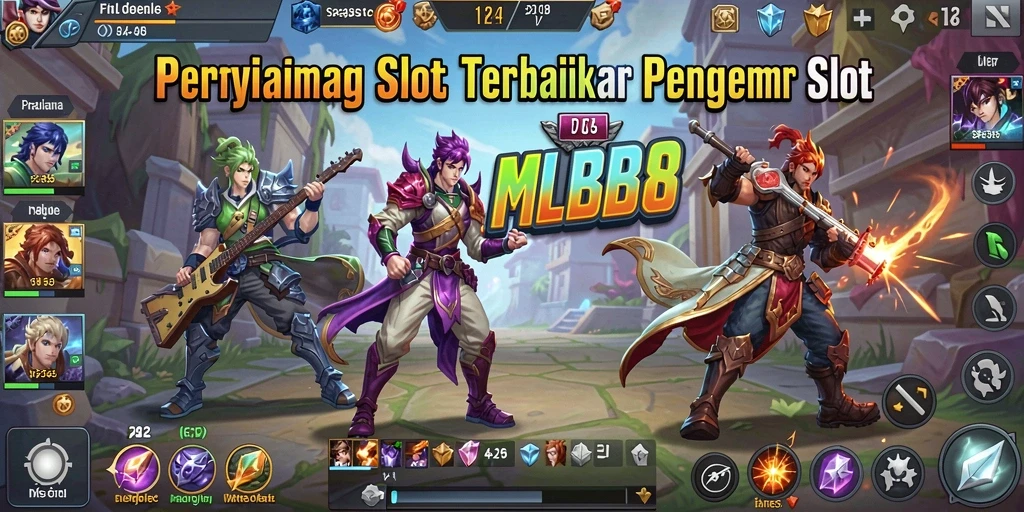 Tampilan menarik dari gameplay slot di MLBB8.