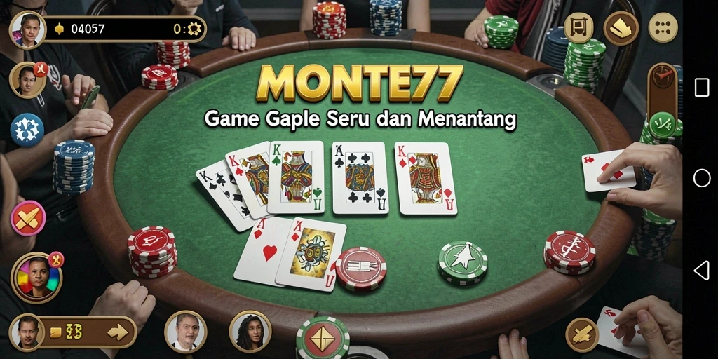 Tampilan permainan Gaple yang seru dan interaktif.