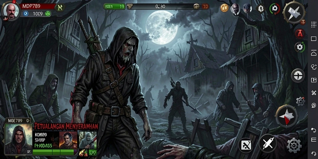 Tangkapan layar gameplay MVP789 yang menampilkan suasana seram dan menegangkan.