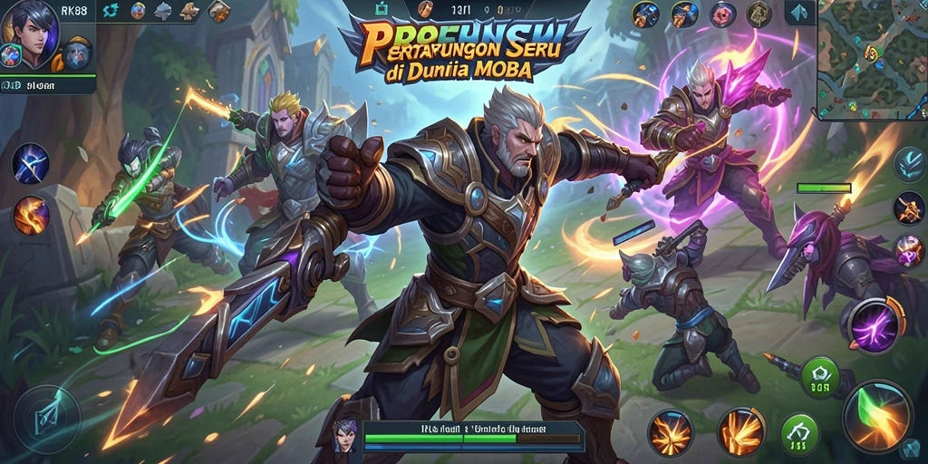Menampilkan gameplay seru dan strategi tim dalam RK88.