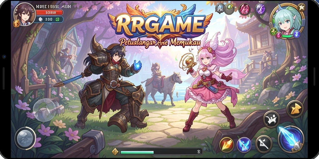 Tampilan gameplay RPGAME yang seru dan dinamis.