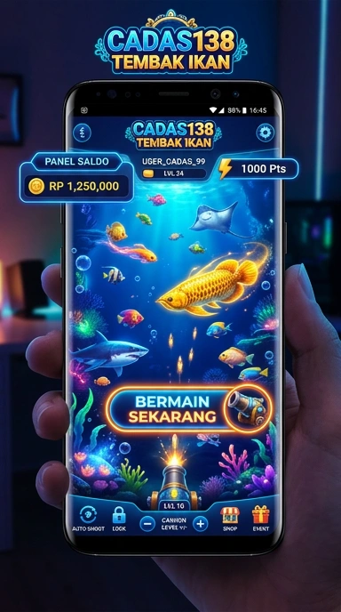 Tampilan aplikasi Cadas138 yang intuitif dan menarik.